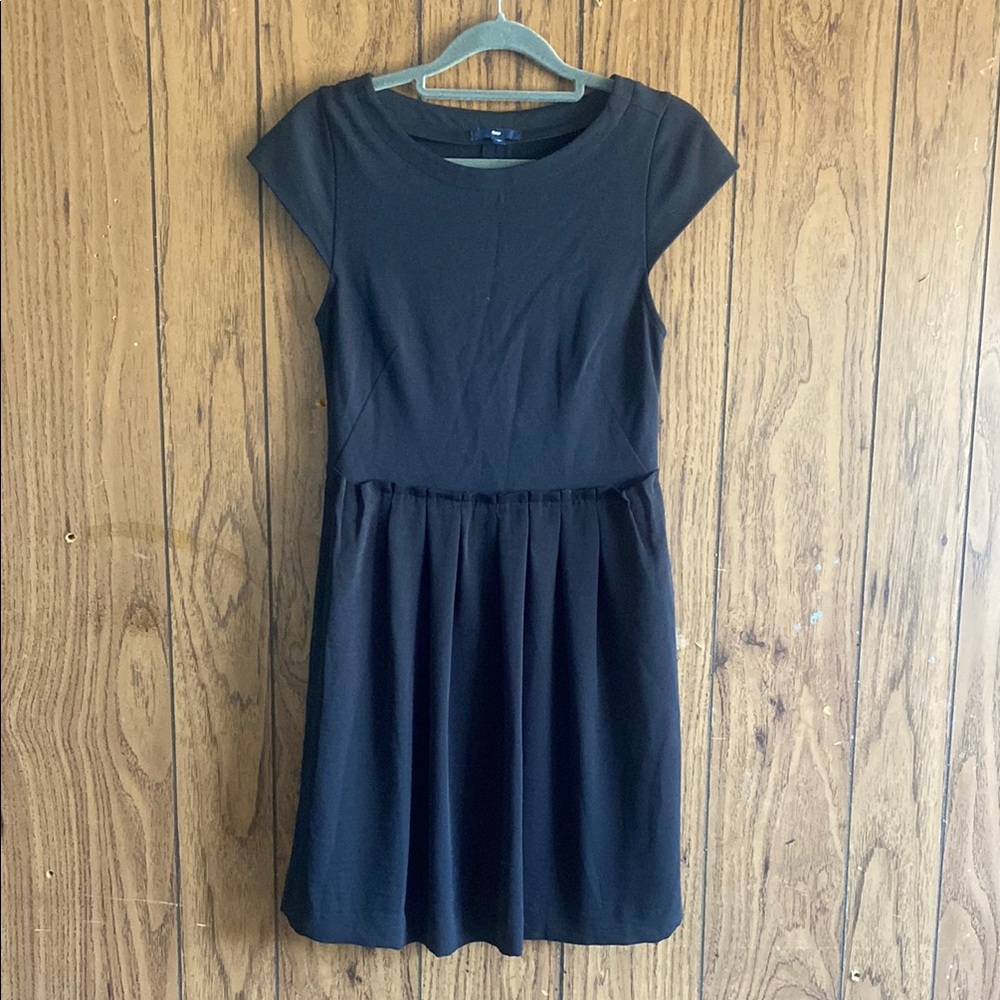 GAP Black Peplum Mini Dress Cocktail